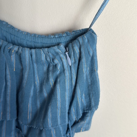 KARINA GRIMALDI Dafne One Shoulder Maxi Dress in Blue Small - Picture 9 of 15